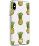 HappyCase Apple iPhone XS Flexibel TPU Hoesje Ananas Print