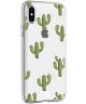 HappyCase Apple iPhone XS Flexibel TPU Hoesje Cactus Print