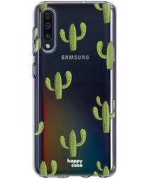 HappyCase Samsung Galaxy A50 Hoesje Flexibel TPU Cactus Print