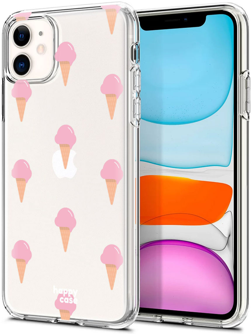 HappyCase Apple iPhone 11 Hoesje Flexibel TPU Ijsjes Print afbeelding 2