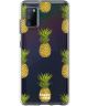 HappyCase Samsung Galaxy A51 Hoesje Flexibel TPU Ananas Print