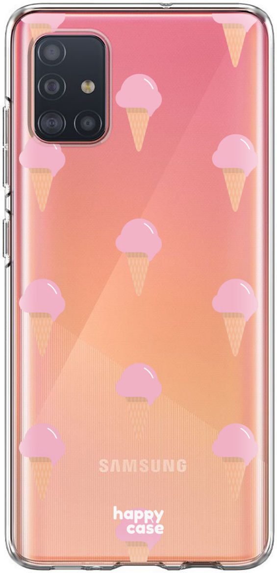 HappyCase Samsung Galaxy A71 Hoesje Flexibel TPU Ijsjes Print afbeelding 6