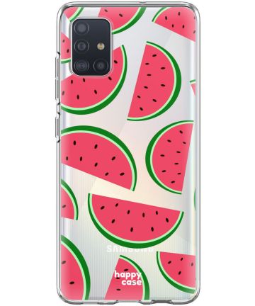 HappyCase Samsung Galaxy A71 Hoesje Flexibel TPU Watermeloen Print Hoesjes
