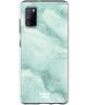 HappyCase Samsung Galaxy A41 Flexibel TPU Hoesje Mint Marmer Print