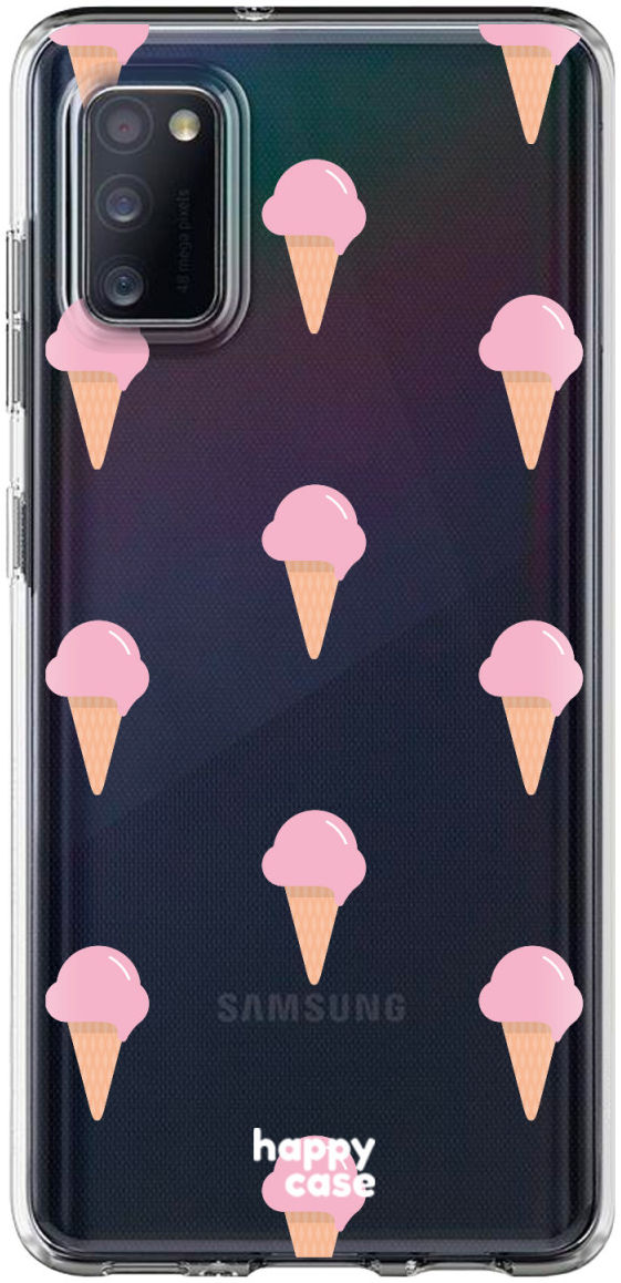 HappyCase Samsung Galaxy A41 Flexibel TPU Hoesje Ijsjes Print afbeelding 1