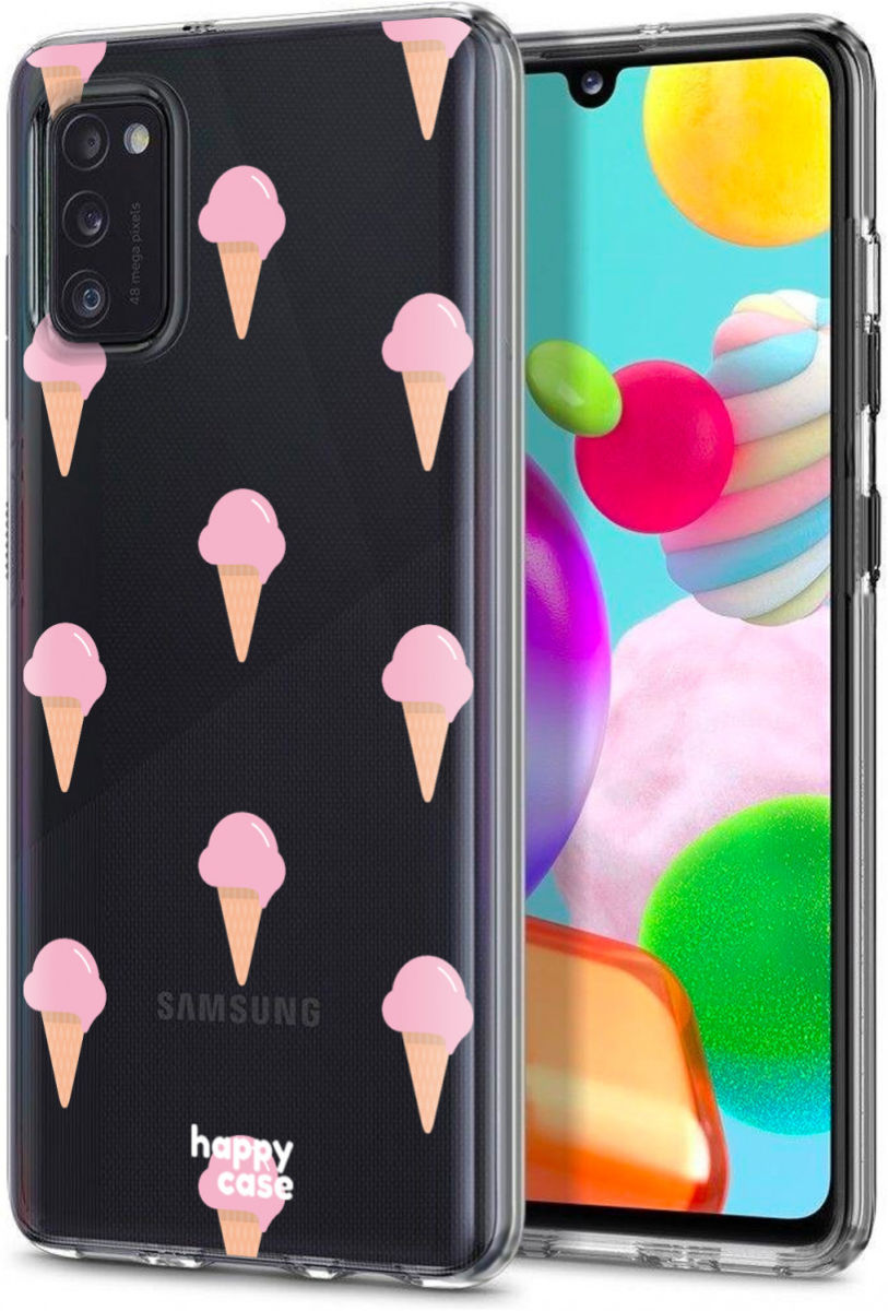 HappyCase Samsung Galaxy A41 Flexibel TPU Hoesje Ijsjes Print afbeelding 2