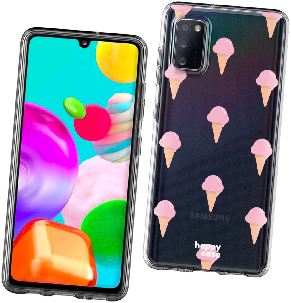 HappyCase Samsung Galaxy A41 Flexibel TPU Hoesje Ijsjes Print afbeelding 5