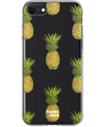 HappyCase Apple iPhone SE 2020 Hoesje Flexibel TPU Ananas Print Hoesjes