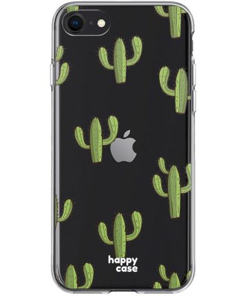 HappyCase iPhone SE 2020/2022 Hoesje Flexibel TPU Cactus Print Hoesjes