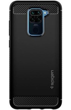 Spigen Rugged Armor Redmi Note 9 Hoesje Matte Black afbeelding 3