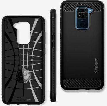 Spigen Rugged Armor Redmi Note 9 Hoesje Matte Black afbeelding 6