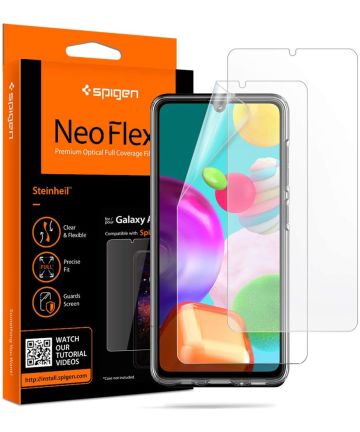 Spigen Neo Flex Samsung Galaxy A41 Full Screen Protector (2-pack) Screen Protectors