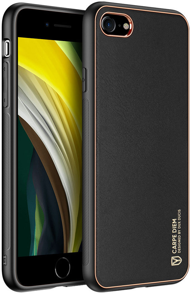 Dux Ducis Yolo iPhone 7/8/SE (2020/2022) Hoesje Back Cover Zwart afbeelding 1