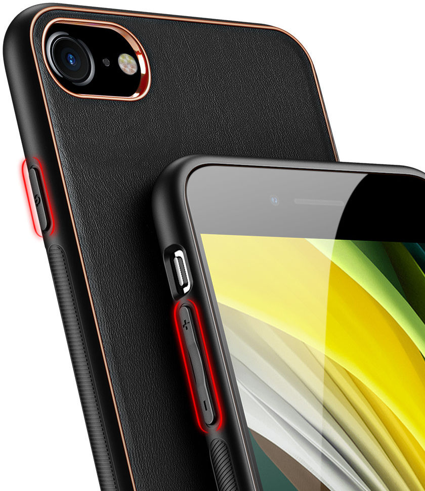 Dux Ducis Yolo iPhone 7/8/SE (2020/2022) Hoesje Back Cover Zwart afbeelding 6