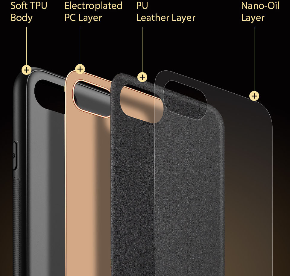 Dux Ducis Yolo iPhone 7/8/SE (2020/2022) Hoesje Back Cover Zwart afbeelding 9