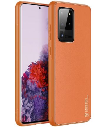 Dux Ducis Yolo Series Samsung Galaxy S20 Ultra Hoesje Backcover Oranje Hoesjes
