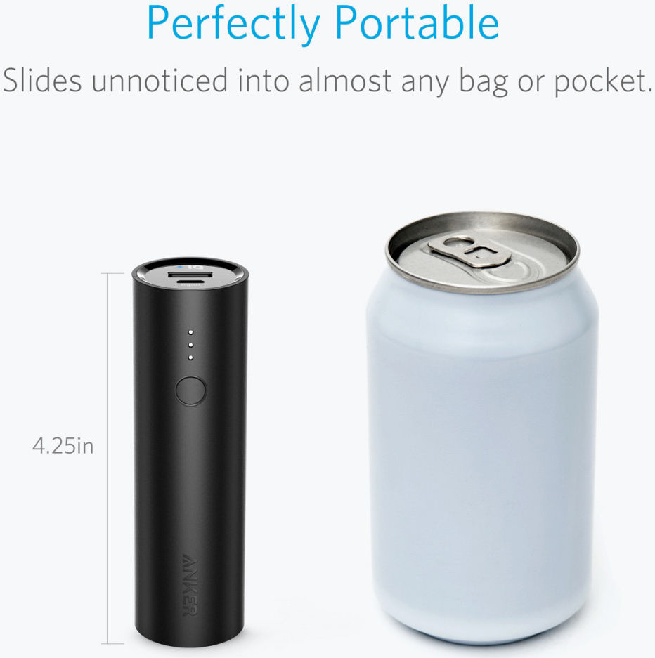 Anker PowerCore Mini Ultra Compacte Powerbank 5000 mAh Zwart afbeelding 7