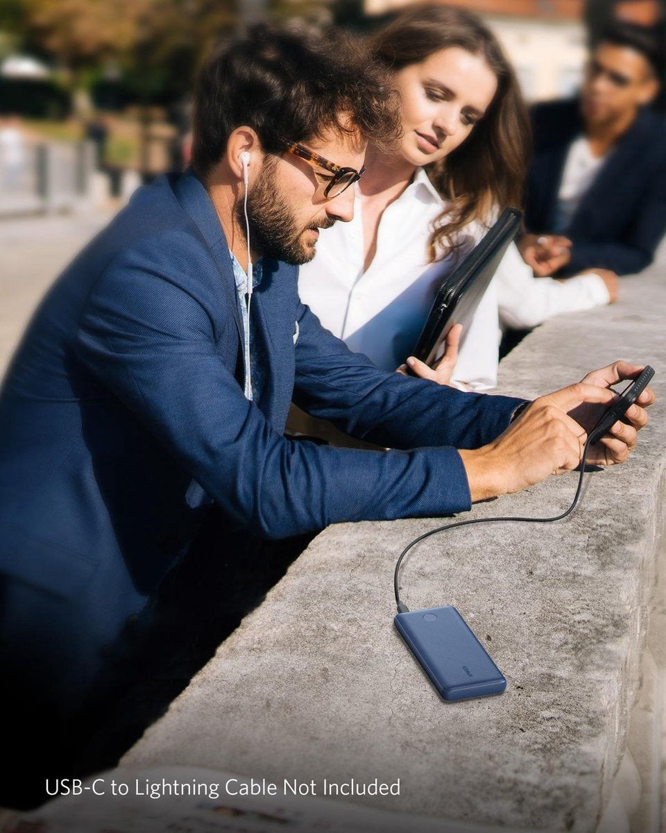 Anker PowerCore Sense 10.000 mAh Powerbank met Fast Charge Blauw afbeelding 9