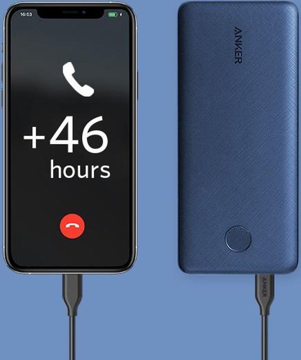 Anker PowerCore Sense 10.000 mAh Powerbank met Fast Charge Blauw afbeelding 6
