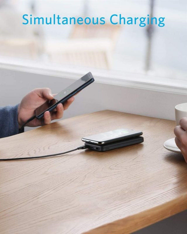 Anker PowerCore Wireless Powerbank 10.000 mAh met Draadloos Opladen 5W afbeelding 5