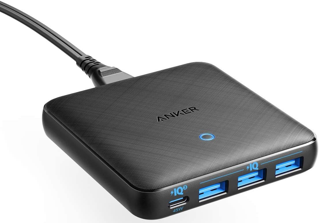 Anker PowerPort Atom III Slim 65W Snellader met USB-C en 3 Poorts USB afbeelding 1