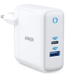 Anker PowerPort+ Atom III 60W Snel Lader met USB en USB-C Wit