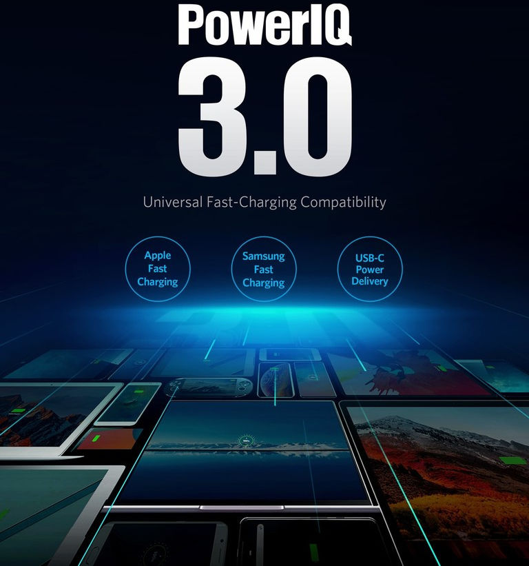 Anker PowerPort+ Atom III 60W Snel Lader met USB en USB-C Wit afbeelding 5
