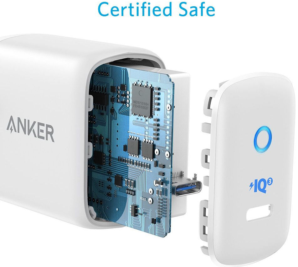 Anker PowerPort III Mini 30W USB-C PowerIQ 3.0 Snellader Wit afbeelding 2
