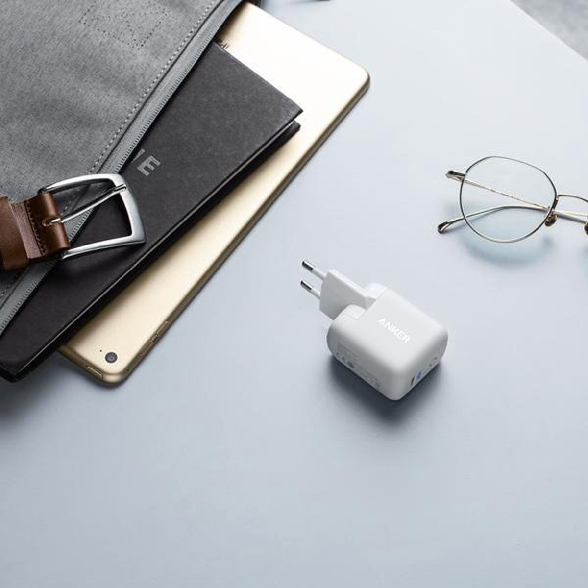 Anker PowerPort III Mini 30W USB-C PowerIQ 3.0 Snellader Wit afbeelding 3