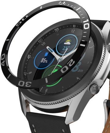 Ringke Bezel Styling Galaxy Watch 3 45MM Randbeschermer RVS Black Cases