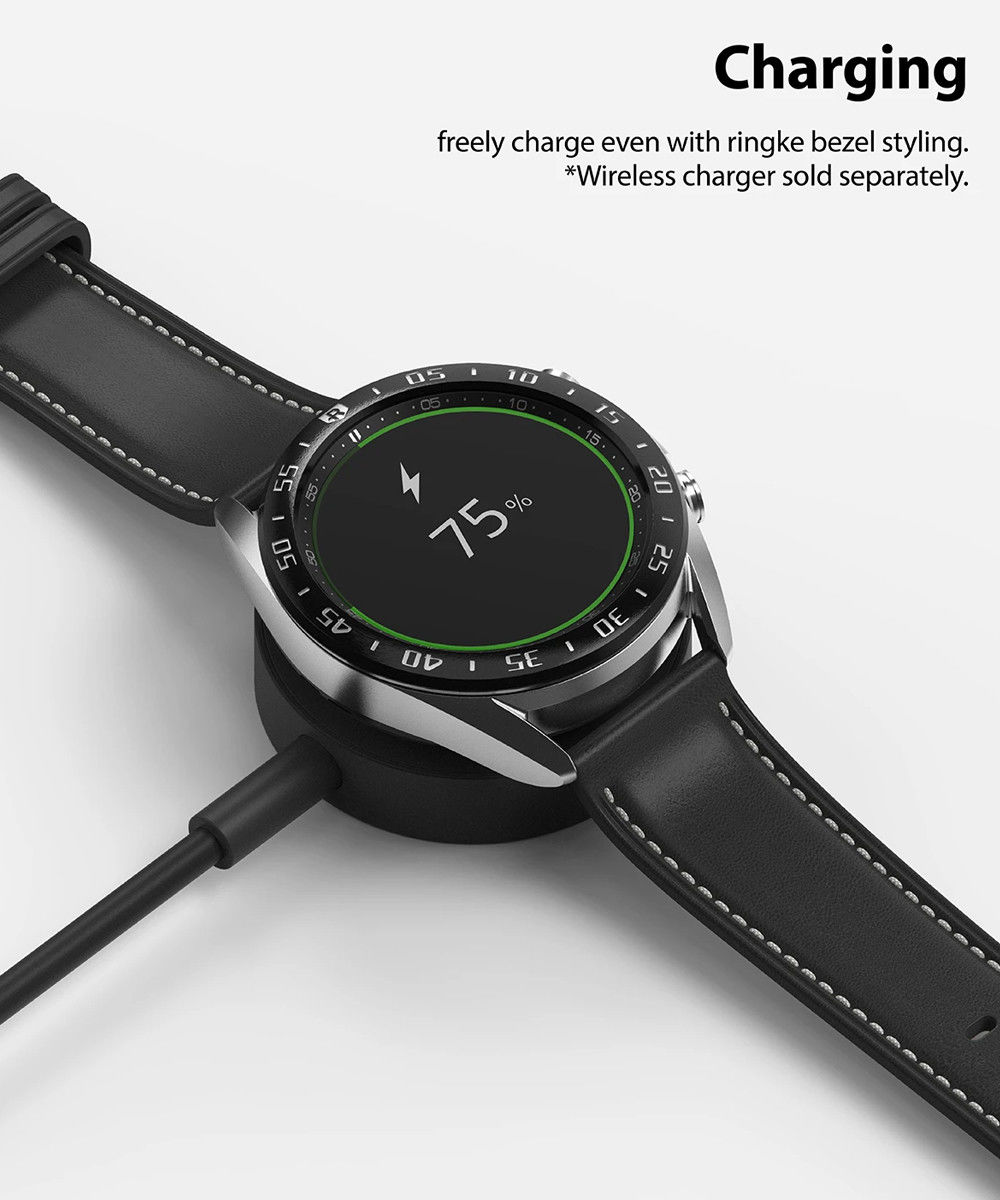 Ringke Bezel Styling Galaxy Watch 3 41MM Randbeschermer RVS Zwart afbeelding 7