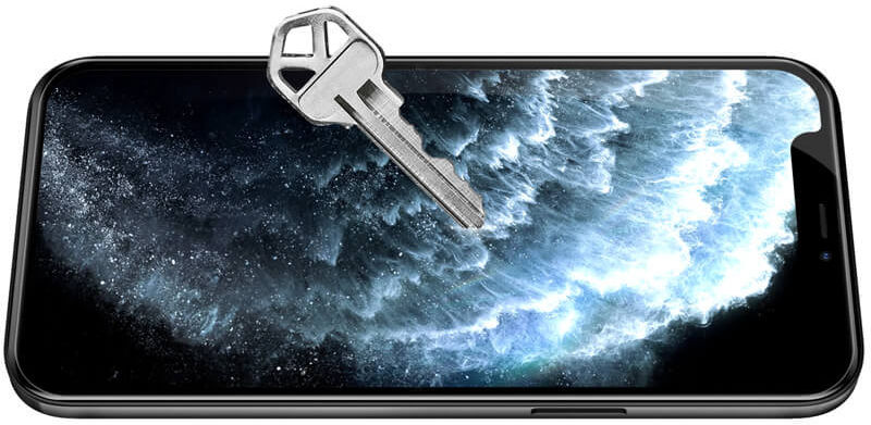 Nillkin iPhone 12 Pro Max Anti-Explosion Glass Screen Protector Zwart afbeelding 5