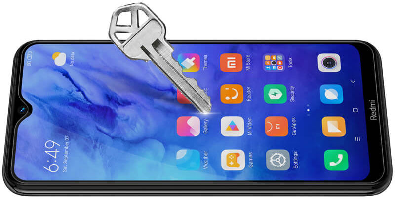 Nillkin Xiaomi Redmi Note 8T Anti-Explosion Screen Protector Zwart afbeelding 5