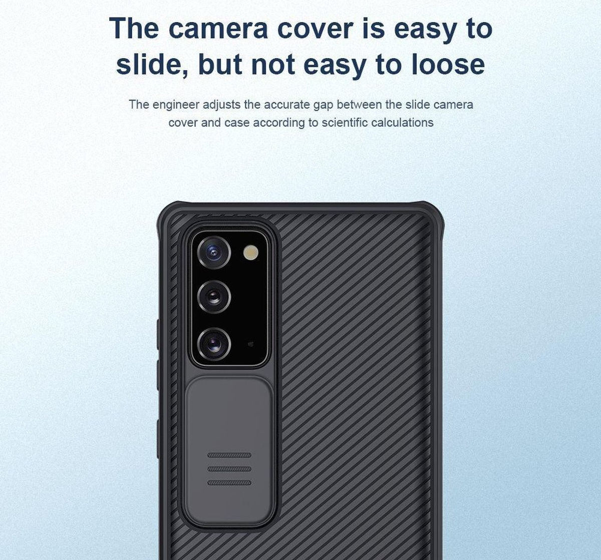 Nillkin CamShield Samsung Galaxy Note 20 Hoesje Camera Slider Zwart afbeelding 4