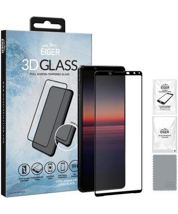 Eiger Sony Xperia 1 II Tempered Glass Case Friendly Protector Gebogen Screen Protectors