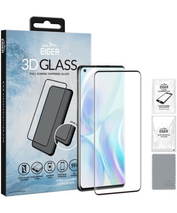 Eiger OnePlus 8 Tempered Glass Case Friendly Screen Protector Gebogen Screen Protectors