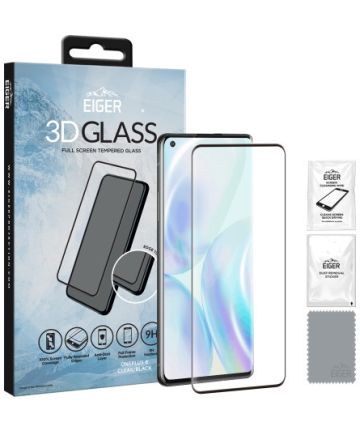 Eiger 3D Glass Full Screen OnePlus 8 Zwart Screenprotector Screen Protectors