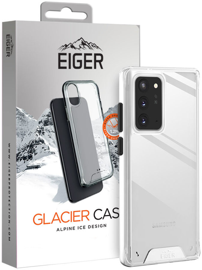 Eiger Glacier Series Samsung Galaxy Note 20 Hoesje Transparant afbeelding 1