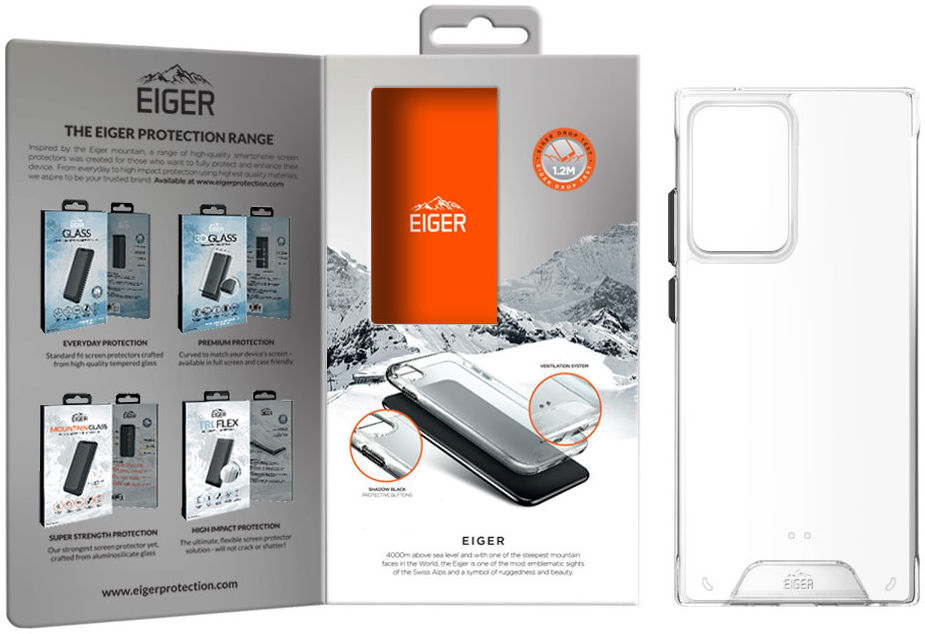 Eiger Glacier Series Samsung Galaxy Note 20 Hoesje Transparant afbeelding 4