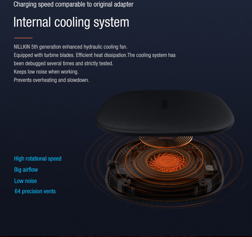 Nillkin PowerChic Pro Wireless 15W Universele Draadloze Oplader afbeelding 3
