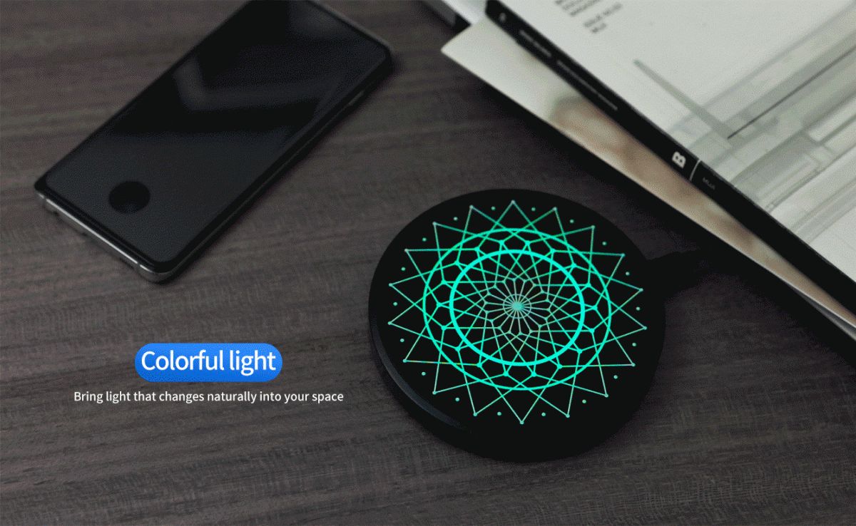 Nillkin Power Color Fast Wireless Charger 15W Magic Array Zwart afbeelding 12