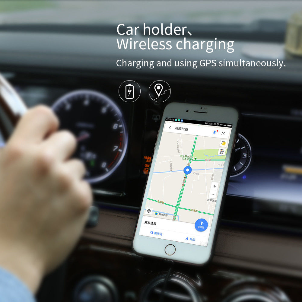 Nillkin Zuignap Telefoonhouder Auto met Draadloos Opladen afbeelding 4