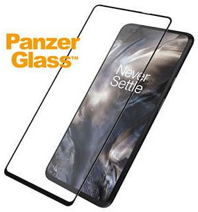 PanzerGlass OnePlus Nord / Nord 2 Case Friendly Screenprotector Zwart afbeelding 2