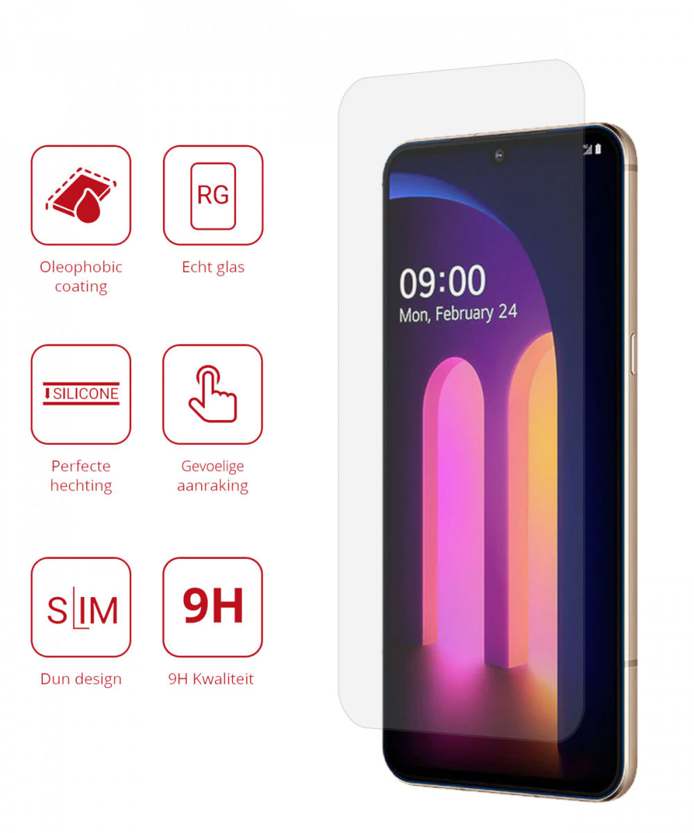 Rosso LG V60 ThinQ 9H Tempered Glass Screen Protector afbeelding 2