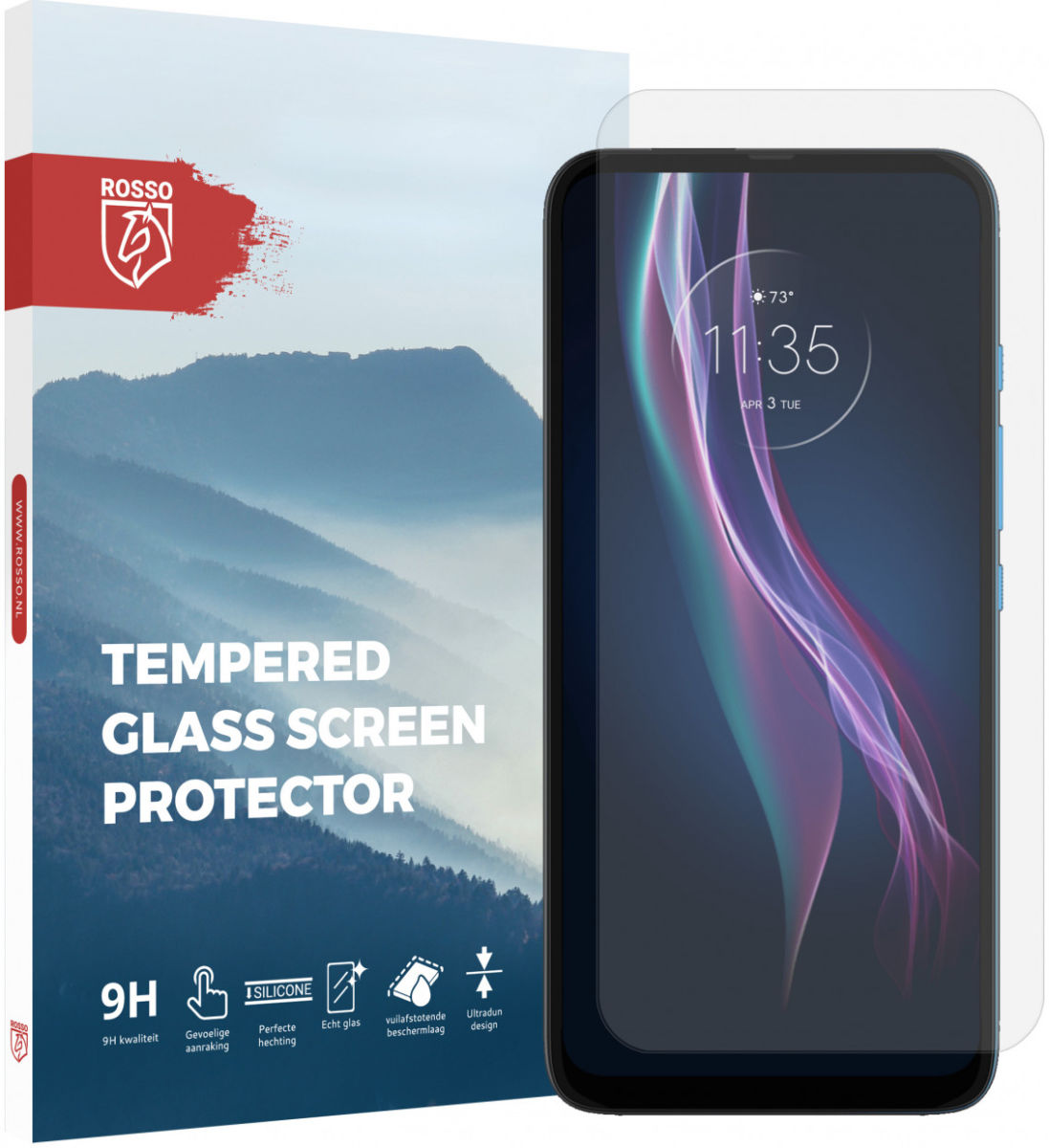 Rosso Motorola One Fusion Plus  9H Tempered Glass Screen Protector afbeelding 1