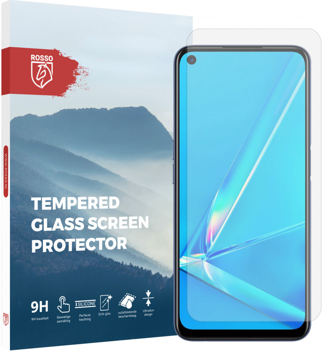 Rosso Oppo A52 / A72 9H Tempered Glass Screen Protector afbeelding 1