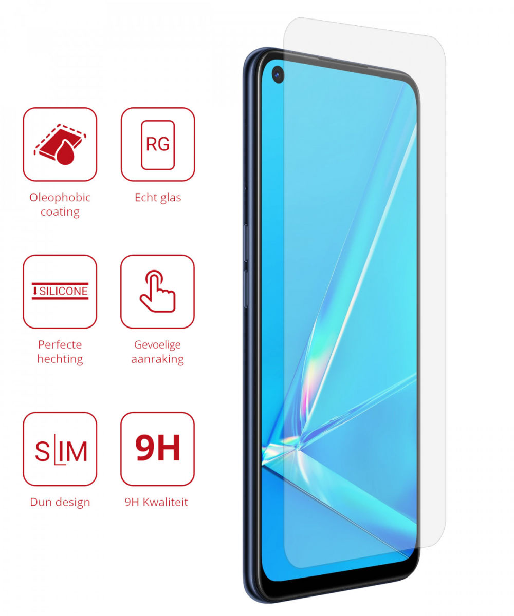 Rosso Oppo A52 / A72 9H Tempered Glass Screen Protector afbeelding 2