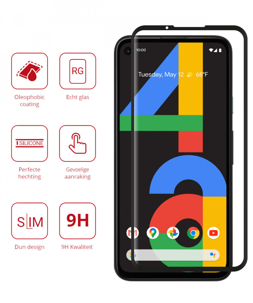 Rosso Google Pixel 4A 9H Tempered Glass Screen Protector afbeelding 2