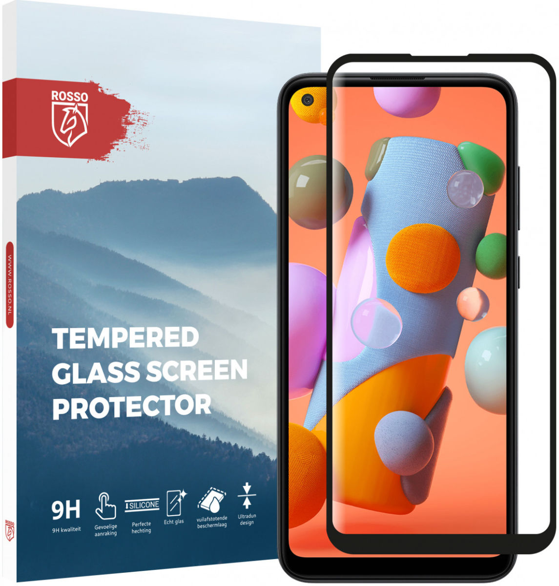 Rosso Samsung Galaxy A11 9H Tempered Glass Screen Protector afbeelding 1