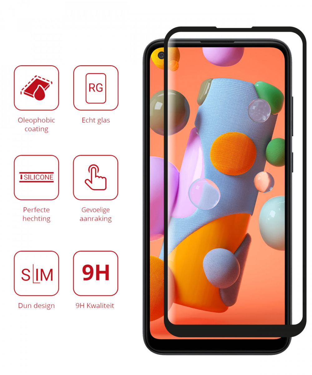 Rosso Samsung Galaxy A11 9H Tempered Glass Screen Protector afbeelding 2